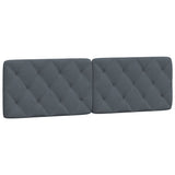 Bed Frame without Mattress Dark Grey 152x203 cm Queen Velvet