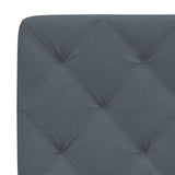 Bed Frame without Mattress Dark Grey 152x203 cm Queen Velvet - Extra Image