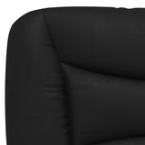 Bed Frame without Mattress "Hvar" Black and White 107x203 cm King Single Faux Leather