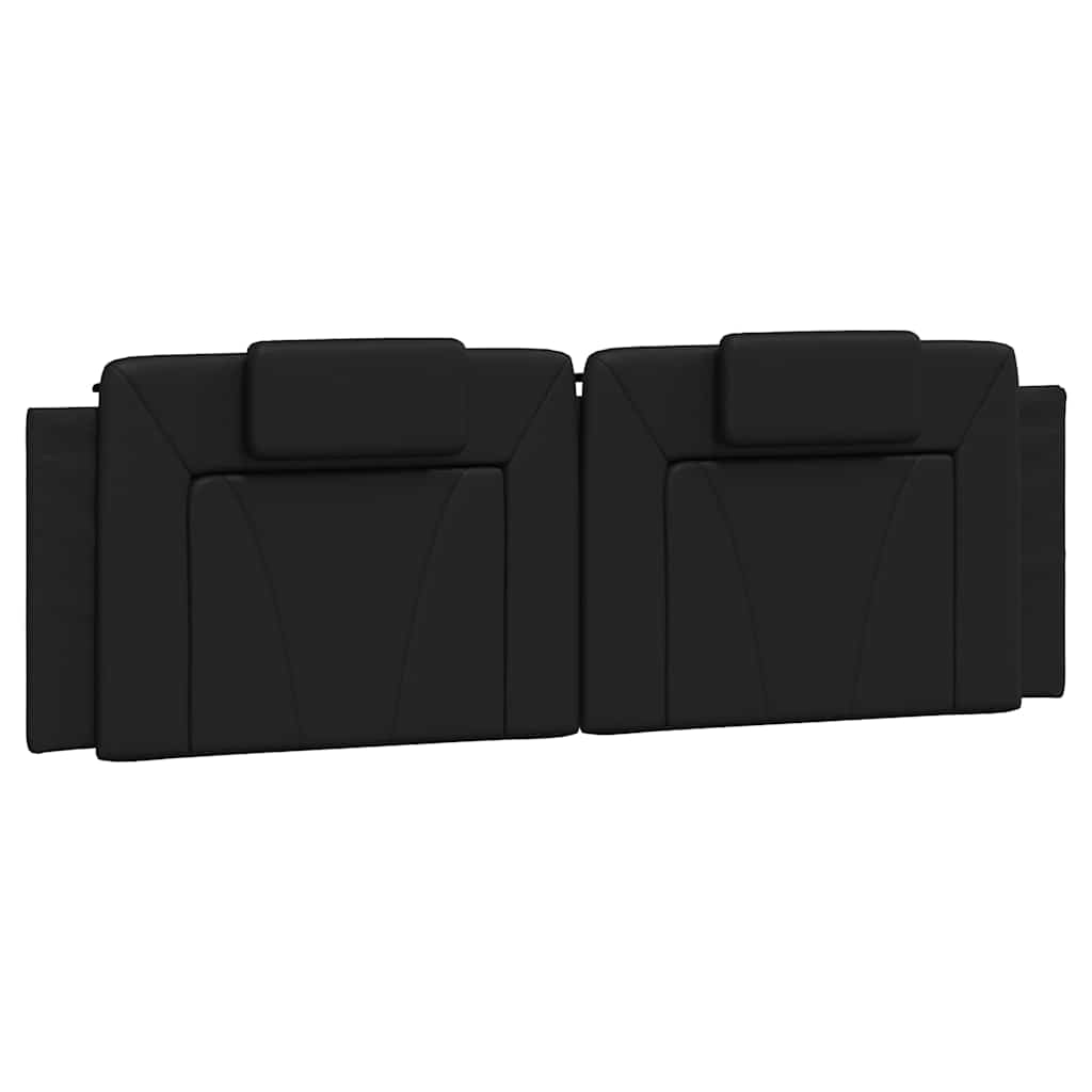 Bed Frame "Viana" without Mattress Black 152x203 cm Queen Faux Leather