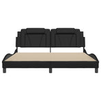 Bed Frame "Viana" without Mattress Black 180x200 cm King Faux Leather
