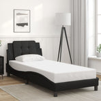 Bed Frame without Mattress "Zadar" Black 90x190 cm Fabric
