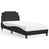 Bed Frame without Mattress "Zadar" Black 107x203 cm King Single Fabric