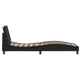 Bed Frame without Mattress "Zadar" Black 107x203 cm King Single Fabric