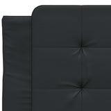 Bed Frame without Mattress "Zadar" Black 107x203 cm King Single Fabric