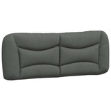 Bed Frame with LED without Mattress "Hvar" Dark Grey 180x200 cm King Fabric