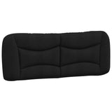 Bed Frame with LED without Mattress "Hvar" Black 180x200 cm King Fabric
