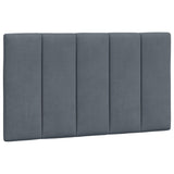 Bed Frame with LED without Mattress "Hanko" Dark Grey 90x190 cm Velvet