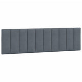 Bed Frame with LED without Mattress "Hanko" Dark Grey 180x200 cm King Velvet
