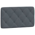 Bed Frame with LED without Mattress Dark Grey 90x190 cm Velvet
