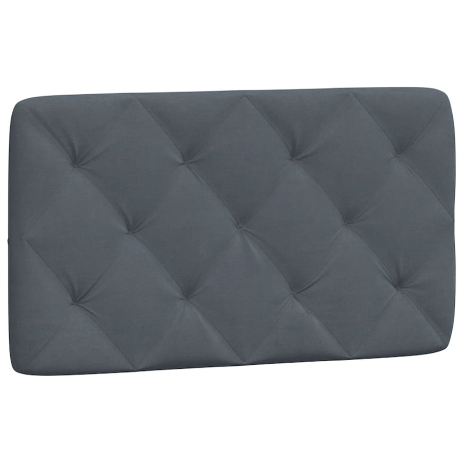 Bed Frame with LED without Mattress Dark Grey 90x190 cm Velvet