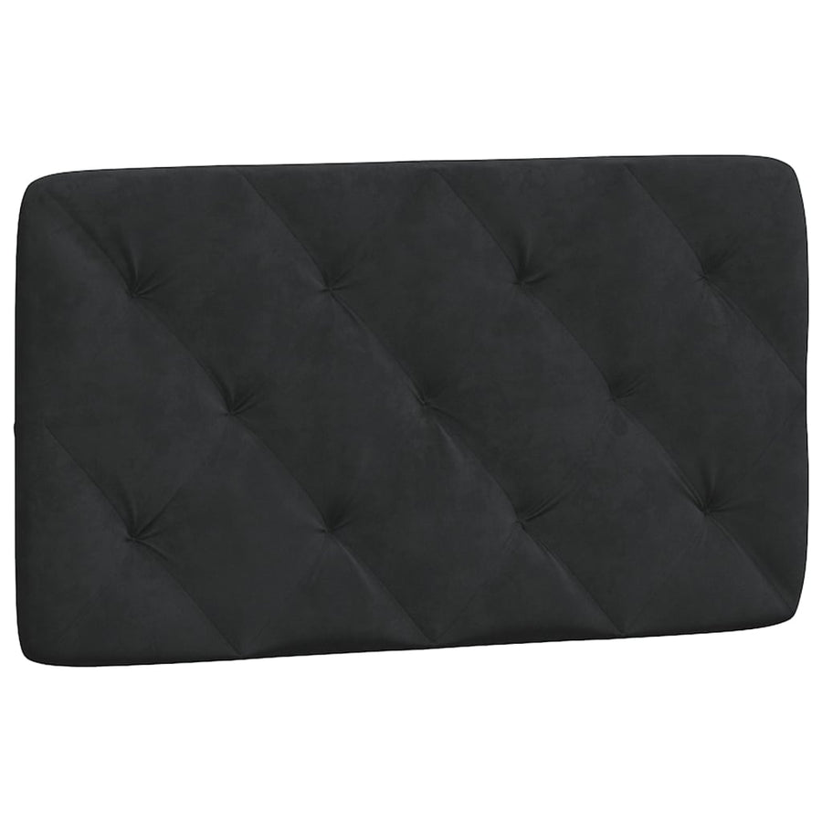 Bed Frame with LED without Mattress Black 90x190 cm Velvet