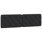 Bed Frame with LED without Mattress Black 180x200 cm Velvet