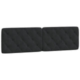 Bed Frame with LED without Mattress Black 180x200 cm Velvet - Extra Image