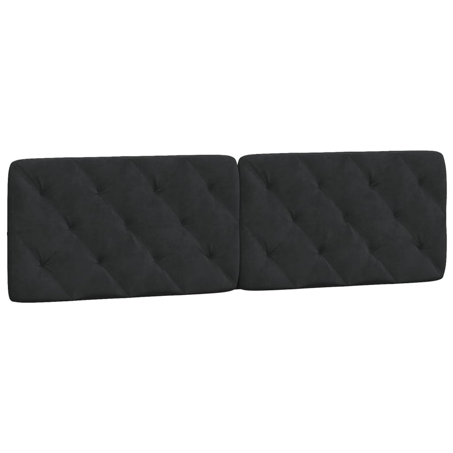 Bed Frame with LED without Mattress Black 180x200 cm Velvet