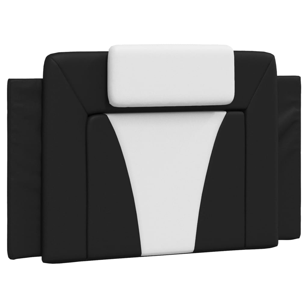 Bed Frame "Viana" with LED without Mattress Black and White 90x190 cm