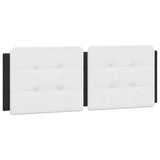 Bed Frame with LED without Mattress "Zadar" Black and White 137x190 cm