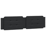 Bed Frame with LED without Mattress "Zadar" Black 152x203 cm