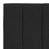 Bed Frame with LED without Mattress "Hanko" Black 90x190 cm Velvet