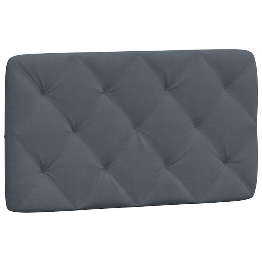Bed Frame with LED without Mattress Dark Grey 90x190 cm Velvet