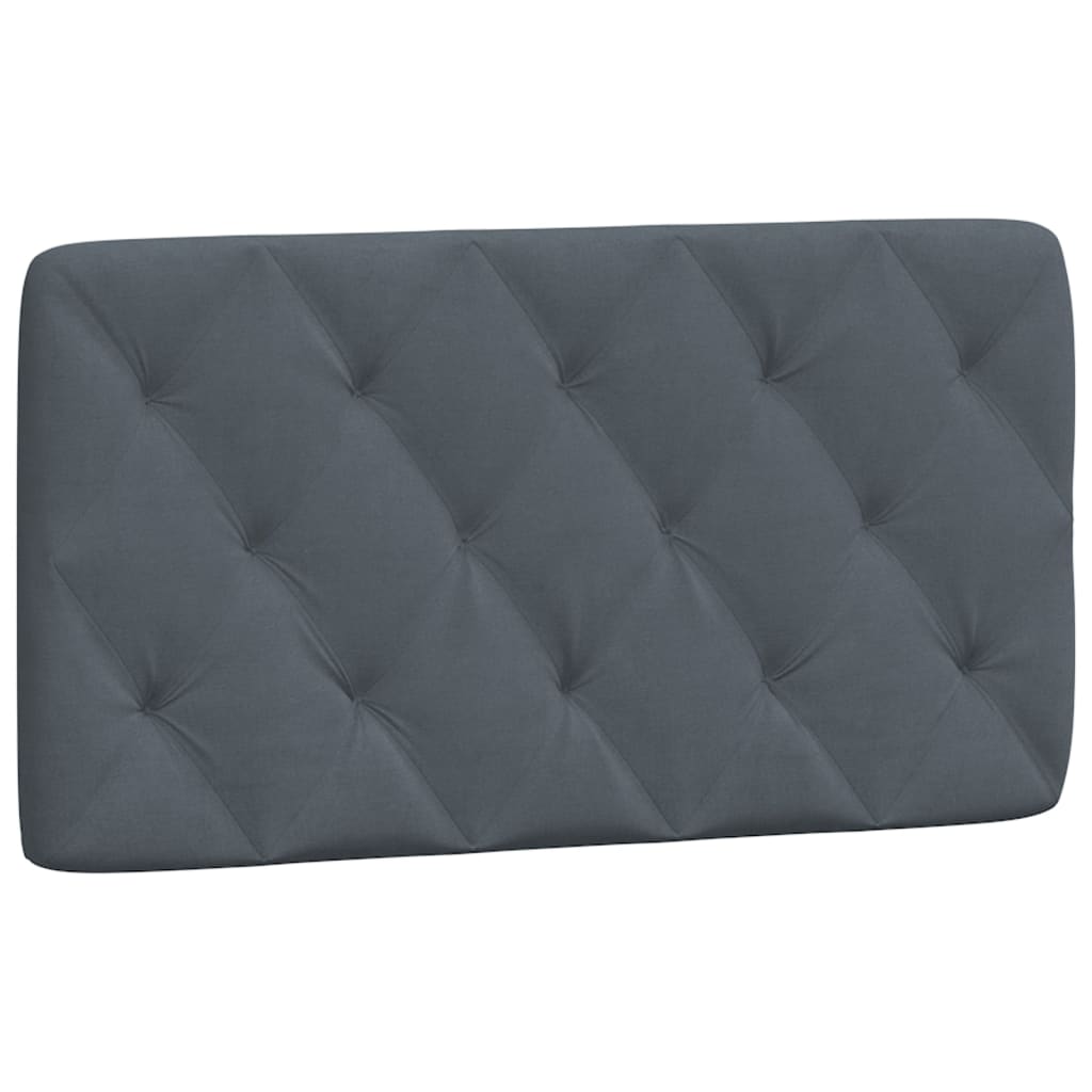 Bed Frame with LED without Mattress Dark Grey 107x203 cm King Single Velvet