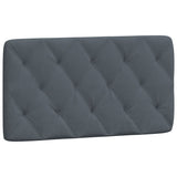 Bed Frame with LED without Mattress Dark Grey 107x203 cm King Single Velvet - Extra Image
