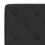 Bed Frame with LED without Mattress Black 107x203 cm King Single Velvet - Extra Image