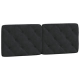 Bed Frame with LED without Mattress Black 137x190 cm Velvet - Extra Image