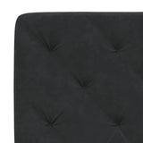 Bed Frame with LED without Mattress Black 137x190 cm Velvet