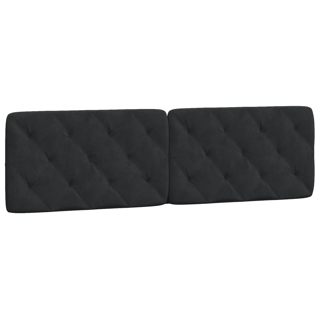 Bed Frame with LED without Mattress Black 180x200 cm Velvet