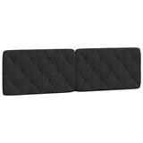 Bed Frame with LED without Mattress Black 180x200 cm Velvet - Extra Image