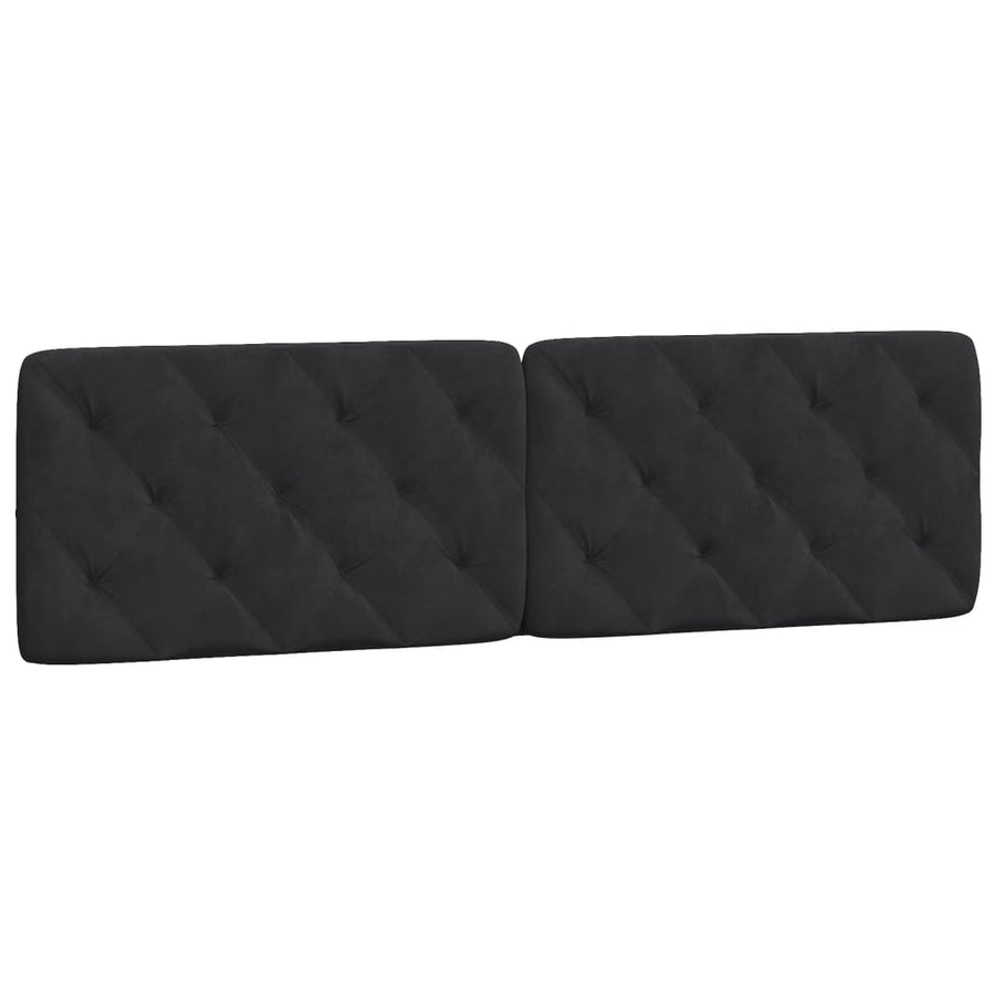 Bed Frame with LED without Mattress Black 180x200 cm Velvet