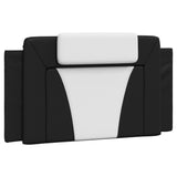 Bed Frame "Viana" with LED without Mattress Black and White 107x203 cm