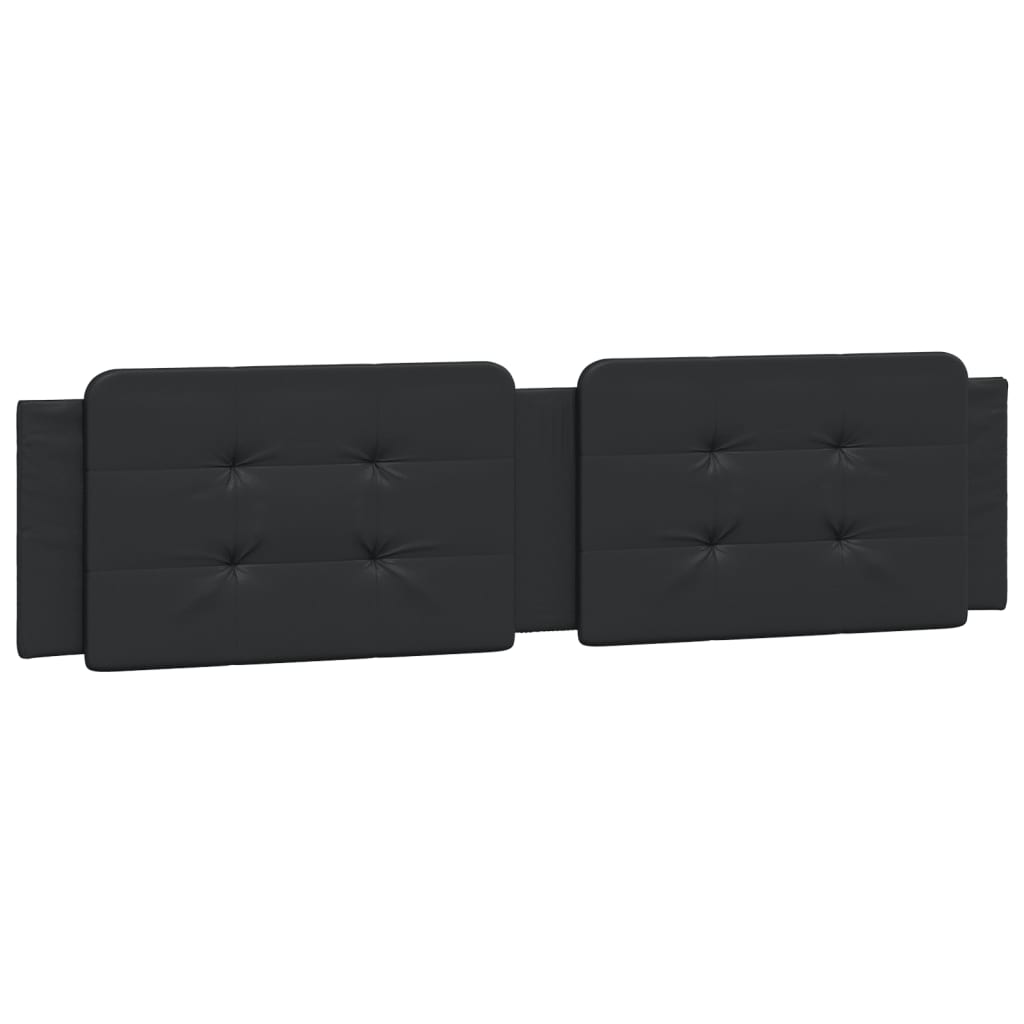 Bed Frame with LED without Mattress "Zadar" Black 152x203 cm