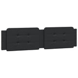 Bed Frame with LED without Mattress "Zadar" Black 152x203 cm