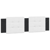 Bed Frame with LED without Mattress "Zadar" Black and White 180x200 cm