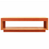 Coffee Table Wax Brown 110x50x33.5 cm Solid Wood Pine - 45-Degree Angle