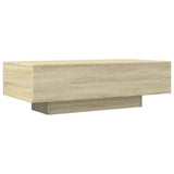 Coffee Table Sonoma Oak 100x49.5x31 cm Engineered Wood - Front View