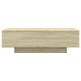 Coffee Table Sonoma Oak 100x49.5x31 cm Engineered Wood - Top-Down View