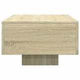 Coffee Table Sonoma Oak 100x49.5x31 cm Engineered Wood - 45-Degree Angle