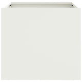 Planters 2 pcs White 32x30x29 cm Steel