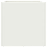 Planters 2 pcs White 32x30x29 cm Steel
