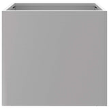 Planters 2 pcs Silver 32x30x29 cm Galvanised Steel - 45-Degree Angle