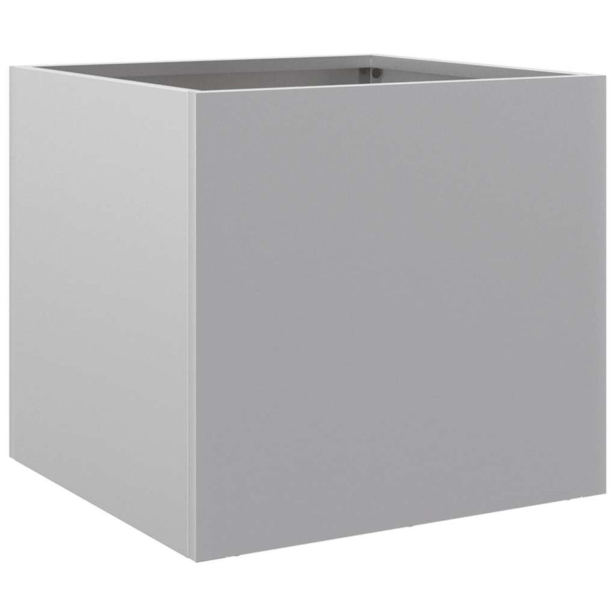 Planters 2 pcs Silver 32x30x29 cm Galvanised Steel