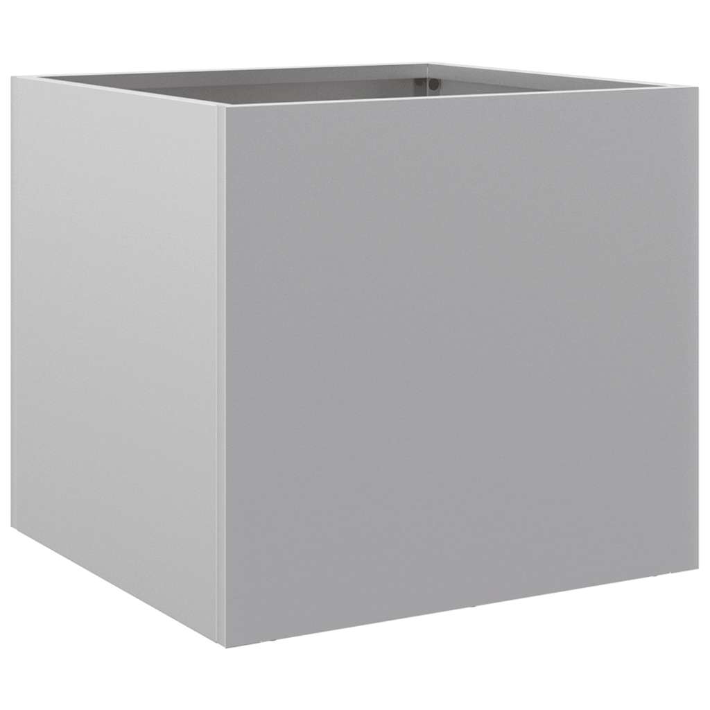 Planters 2 pcs Silver 32x30x29 cm Galvanised Steel