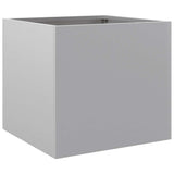 Planters 2 pcs Silver 32x30x29 cm Galvanised Steel