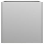 Planters 2 pcs Silver 32x30x29 cm Galvanised Steel