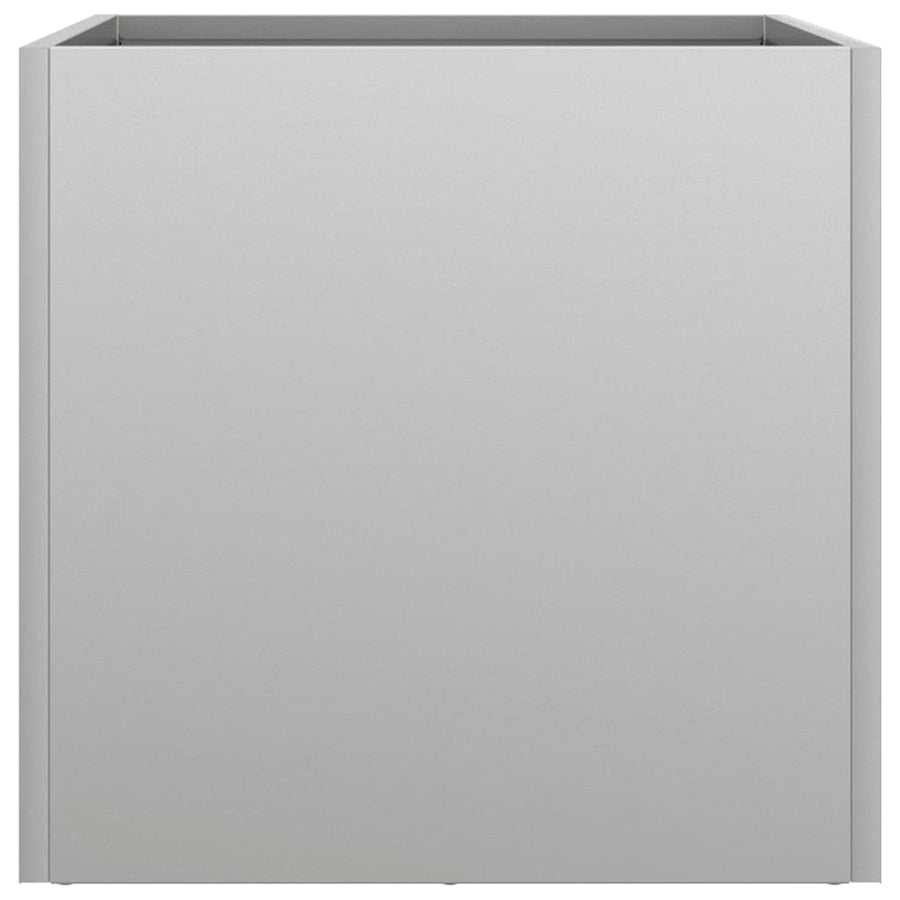 Planters 2 pcs Silver 32x30x29 cm Galvanised Steel