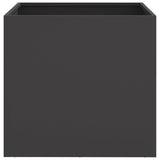 Planter Black 42x40x39 cm Steel - 45-Degree Angle