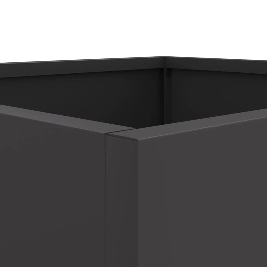 Planter Black 42x40x39 cm Steel